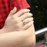 Мужское кольцо с черным ониксом 30246. Оптом.